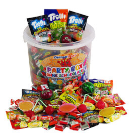 Süßigkeiten – Mix Party Box ohne Schokolade mit 1kg, für Kindergeburtstag mit 6 Kinder, 1er Pack (1 x 1 kg), Süßigkeiten Großpackung