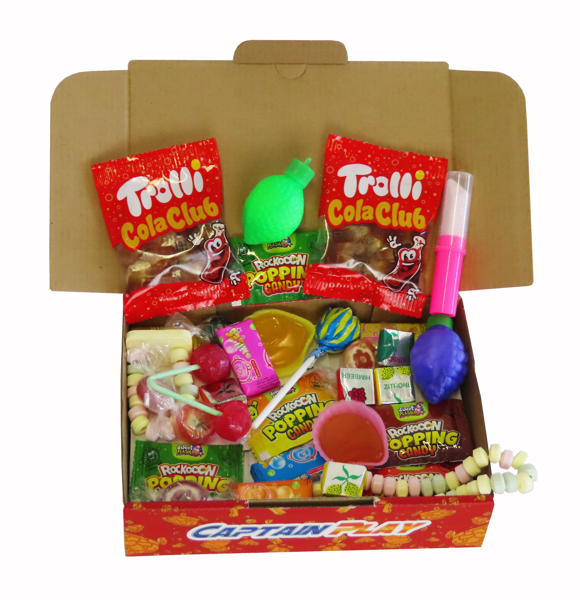 CAPTAIN PLAY | Retro Süßigkeiten Box | 10 verschiedene Nostalgie-Süßigkeiten aus unserer Kindheit