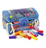 CAPTAIN PLAY | Retro Süßigkeiten Schatztruhe| Retro Süßigkeiten Box mit 400g Nostalgie-Süßigkeiten in Einzelverpackung