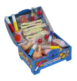 CAPTAIN PLAY | Retro Süßigkeiten Schatztruhe| Retro Süßigkeiten Box mit 400g Nostalgie-Süßigkeiten in Einzelverpackung