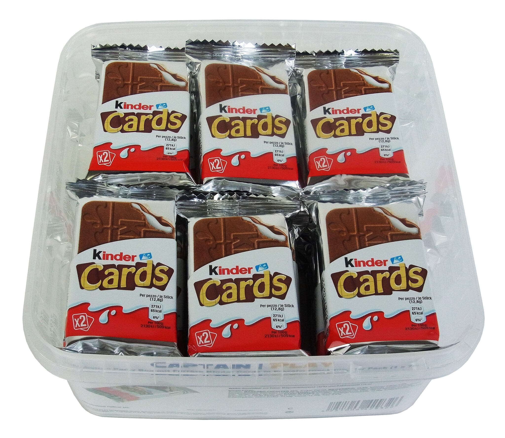 Süßigkeiten Party Box mit Ferrero Kinder Cards in Einzelverpackung, 1er Pack (1 x 768g)