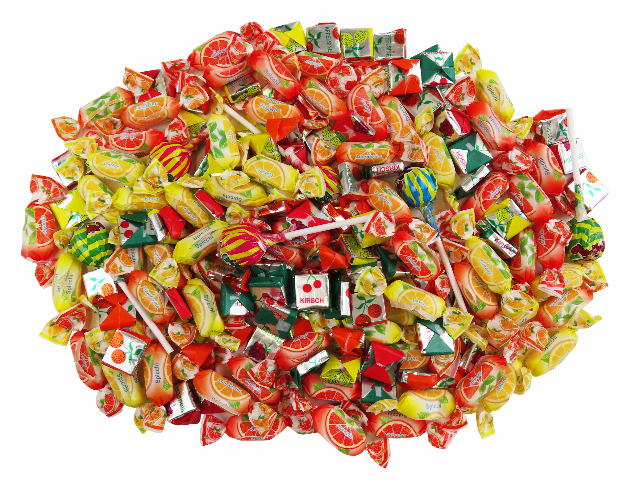 Süßigkeiten – Mix 210-teilig mit Konfetti, zur Füllung einer Pinata, 1er Pack (1 x 988g)