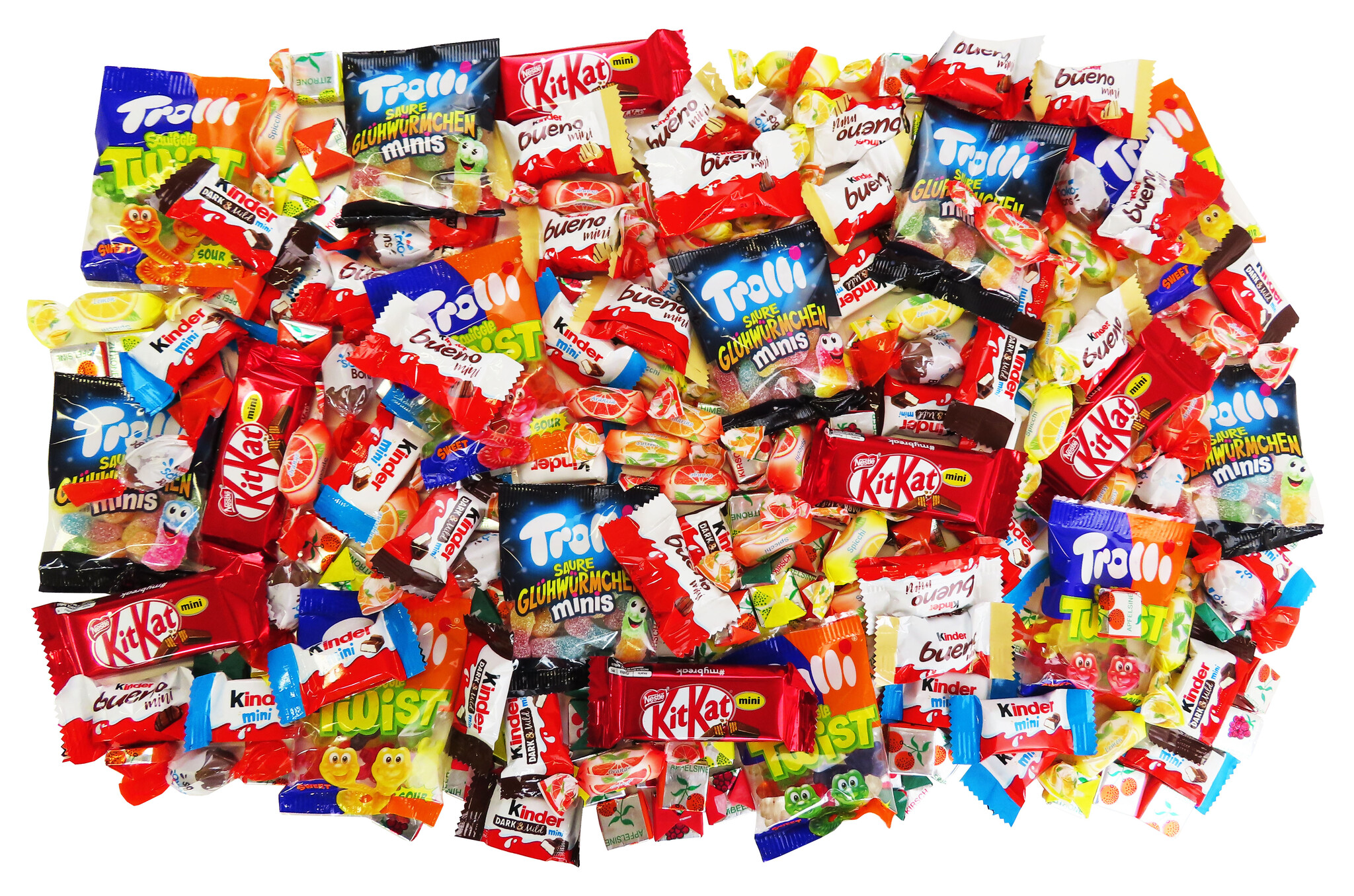 Süßigkeiten – Mix 210-teilig, für Kindergeburtstag mit 6 Kinder, 1er Pack (1 x 937g