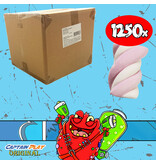 Wurfmaterial Karneval Marshmallows, 1.250 Stück rosa in Einzelverpackung, CAPTAIN PLAY 5 kg Süßigkeiten Großpackungen