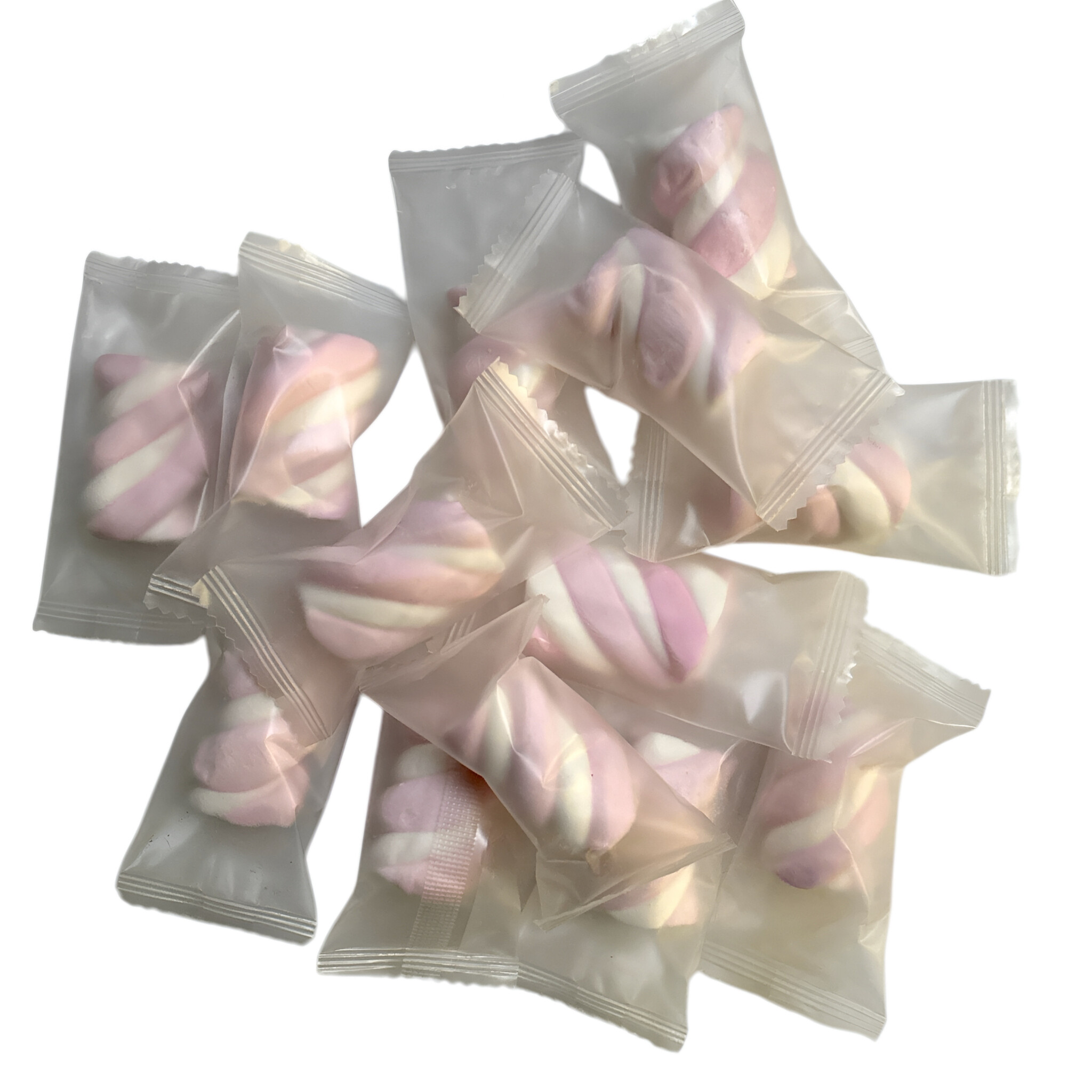 Wurfmaterial Karneval Marshmallows, 1.250 Stück rosa in Einzelverpackung, CAPTAIN PLAY 5 kg Süßigkeiten Großpackungen