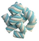 Wurfmaterial Karneval Marshmallows, 1.250 Stück blau in Einzelverpackung, CAPTAIN PLAY 5 kg Süßigkeiten Großpackungen