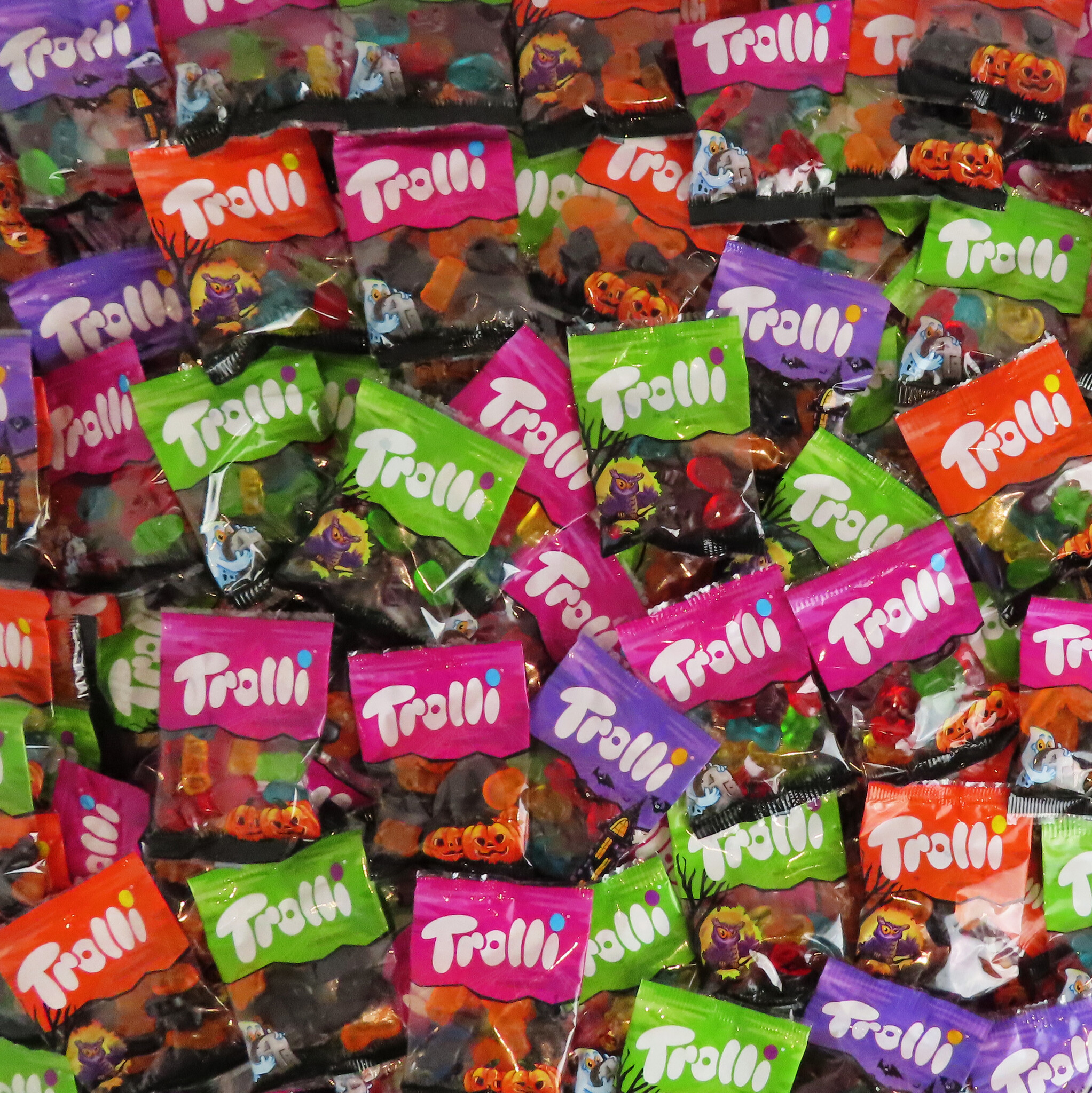 Trolli Wurfmaterial Karneval 5kg Karneval Süßigkeiten Mix Karton mit Trolli Fruchtgummi in Einzelverpackung, 1er Pack (1 x 5kg)