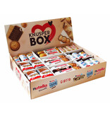 Ferrero Knusper Box mit 74 Teilen in 6 Sorten, mit Kinder Cards, Nutella Biscuits, Kinder Happy Hippo, Nutella B-Ready und Giotto, 1er Pack (1 x 1,8kg)