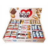 Ferrero Knusper Box mit 74 Teilen in 6 Sorten, mit Kinder Cards, Nutella Biscuits, Kinder Happy Hippo, Nutella B-Ready und Giotto, 1er Pack (1 x 1,8kg)