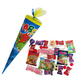 CAPTAIN PLAY Schultüte 35cm gefüllt mit Süßigkeiten ohne Schokolade (20-teilig)
