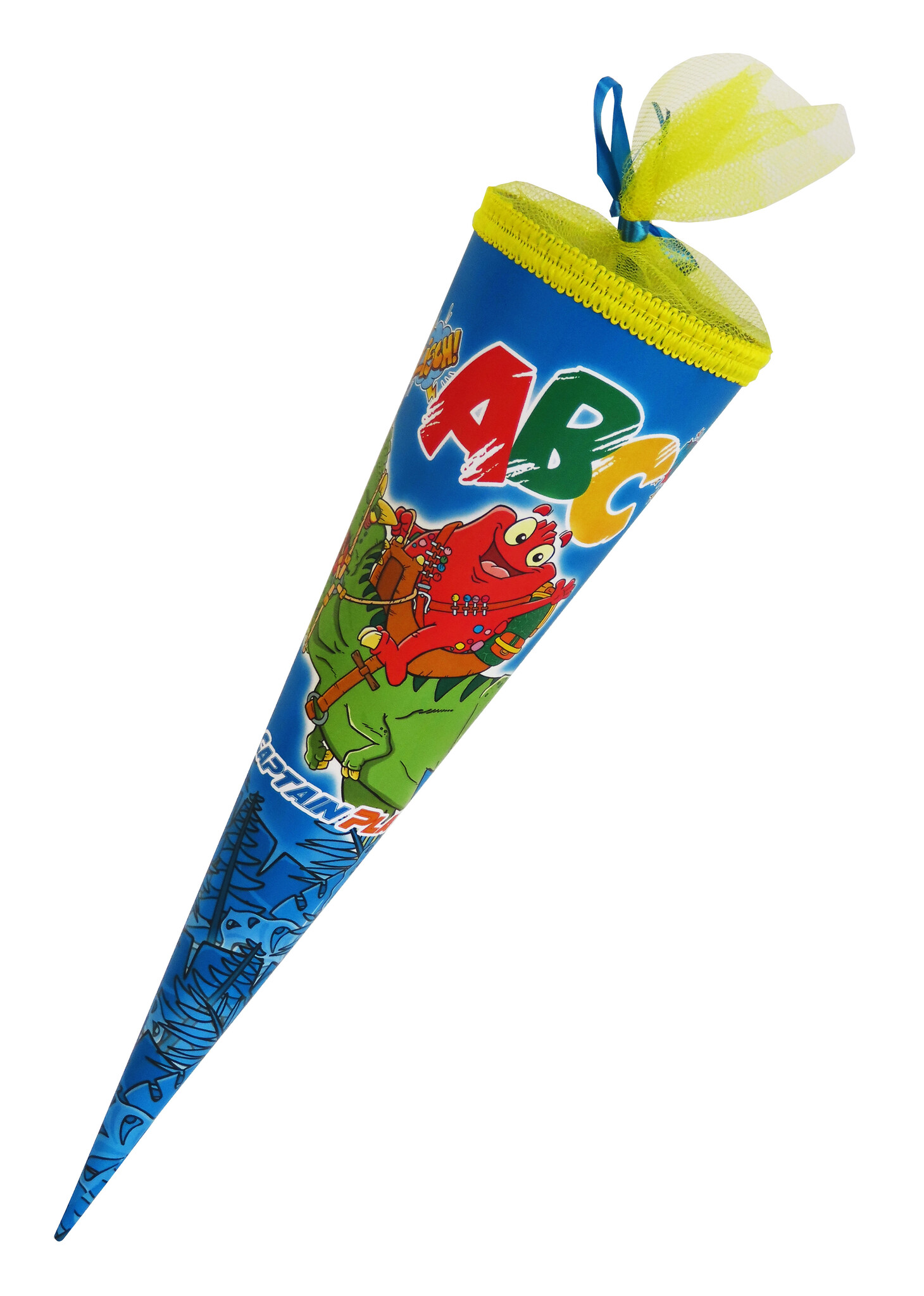 CAPTAIN PLAY Schultüte 35cm gefüllt mit Süßigkeiten ohne Schokolade (20-teilig)