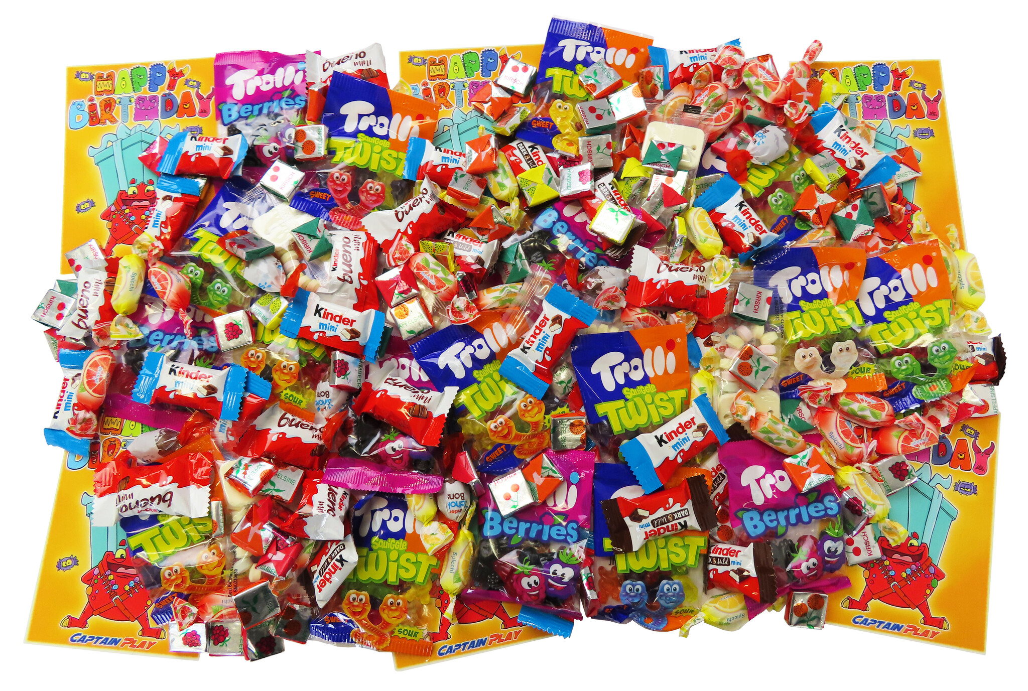 Süßigkeiten – Mix Party Box 200-teilig, für Kindergeburtstag mit 6 Kinder, 1er Pack (1 x 1 kg)