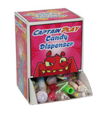 CAPTAIN PLAY | Retro Süßigkeiten Candy Dispenser| Retro Süßigkeiten Box mit 600g Nostalgie-Süßigkeiten in Einzelverpackung