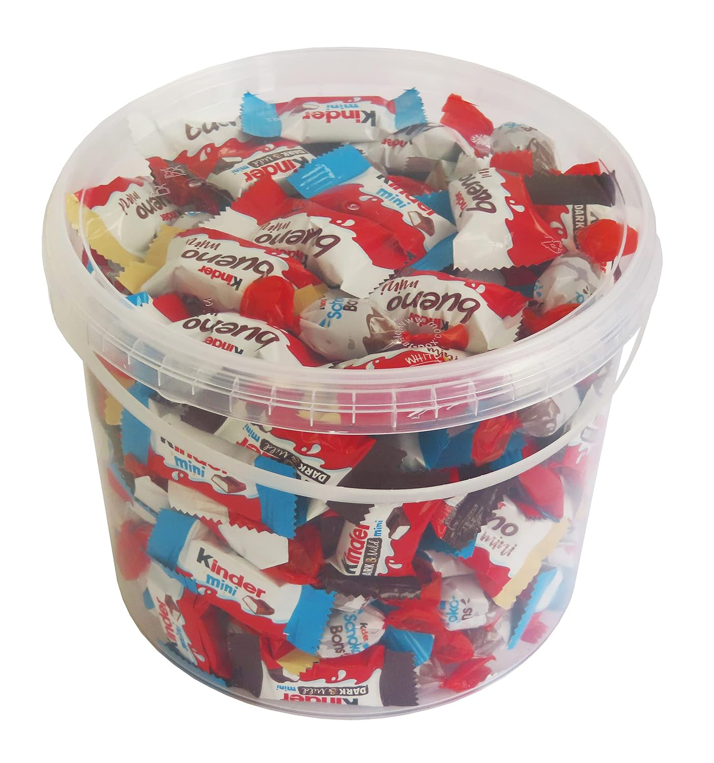 Party Bucket mit Ferrero Kinder Minis in Einzelverpackung, 1er Pack (1 x 966g)