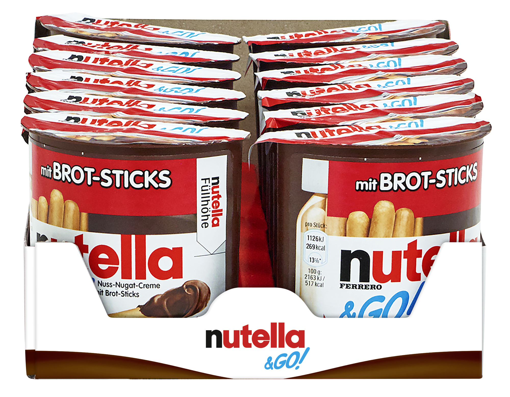nutella & GO  12 x 52g - EPAL mit 285 Umkartons (3420 x 52g)