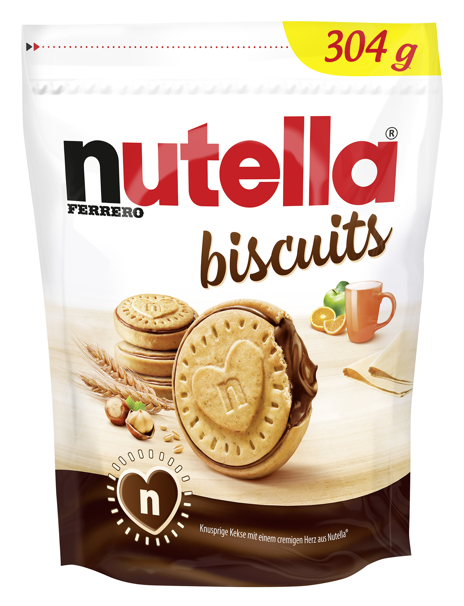 Nutella Biscuits 10 x 304g Beutel - EPAL mit 56 Umkartons (560 x 304g)