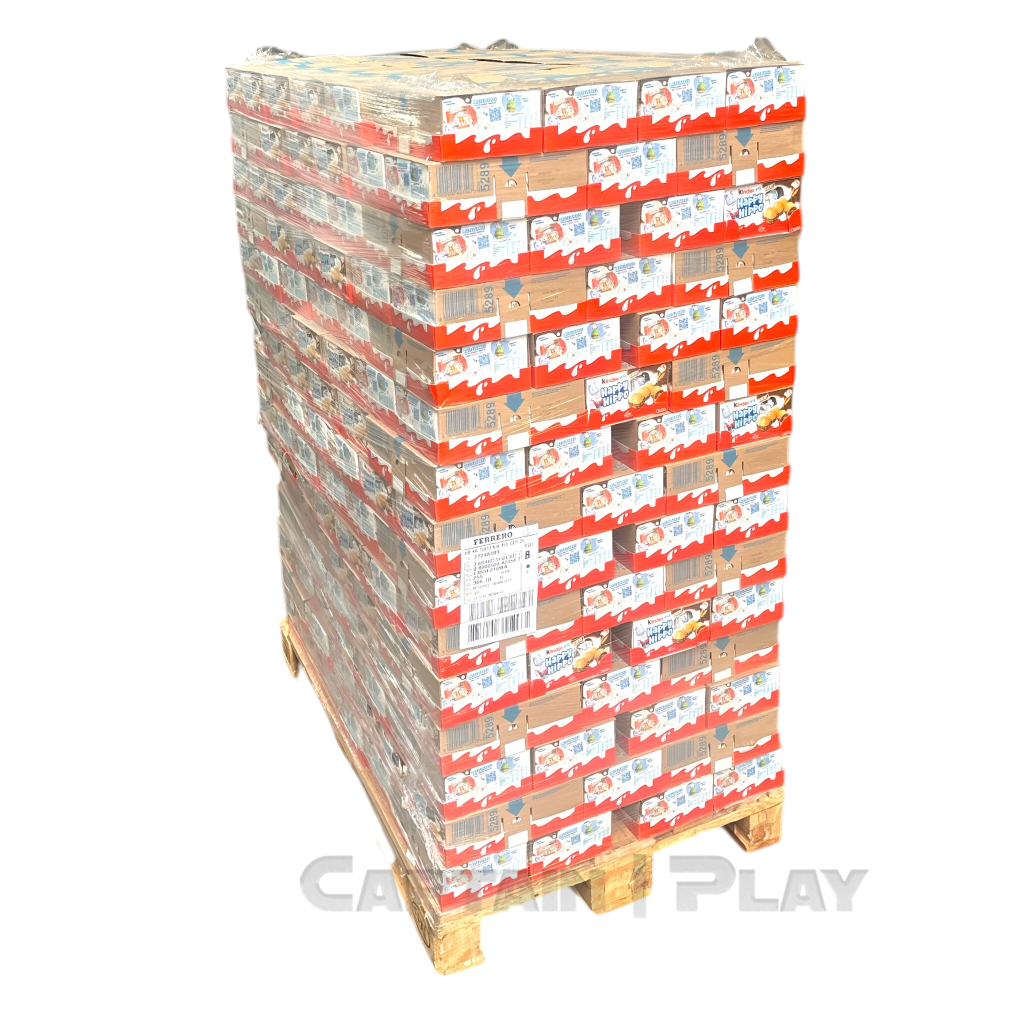 Kinder Happy Hippo Cacao 10 x 103,5g - EPAL mit 255 Umkartons (2550 x 103,5g)