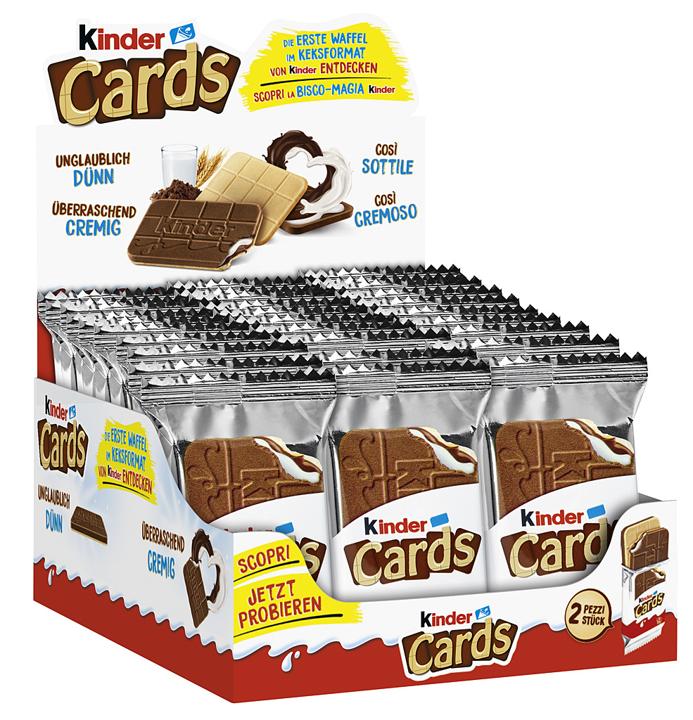 Kinder Cards 30 x 25,6g - EPAL mit 384 Umkartons (11520 x 25,6g)