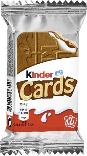 Kinder Cards 30 x 25,6g - EPAL mit 384 Umkartons (11520 x 25,6g)