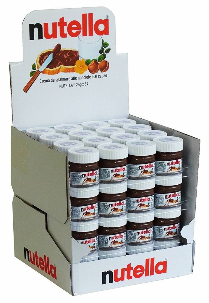 Nutella Mini Glas 64 x 25g - EPAL mit 144 Umkartons (9216 x 25g)