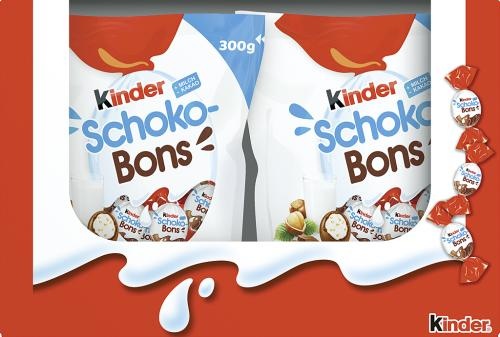Kinder Schoko-Bons 14 x 300g - EPAL mit 48 Umkartons (672 x 300g)