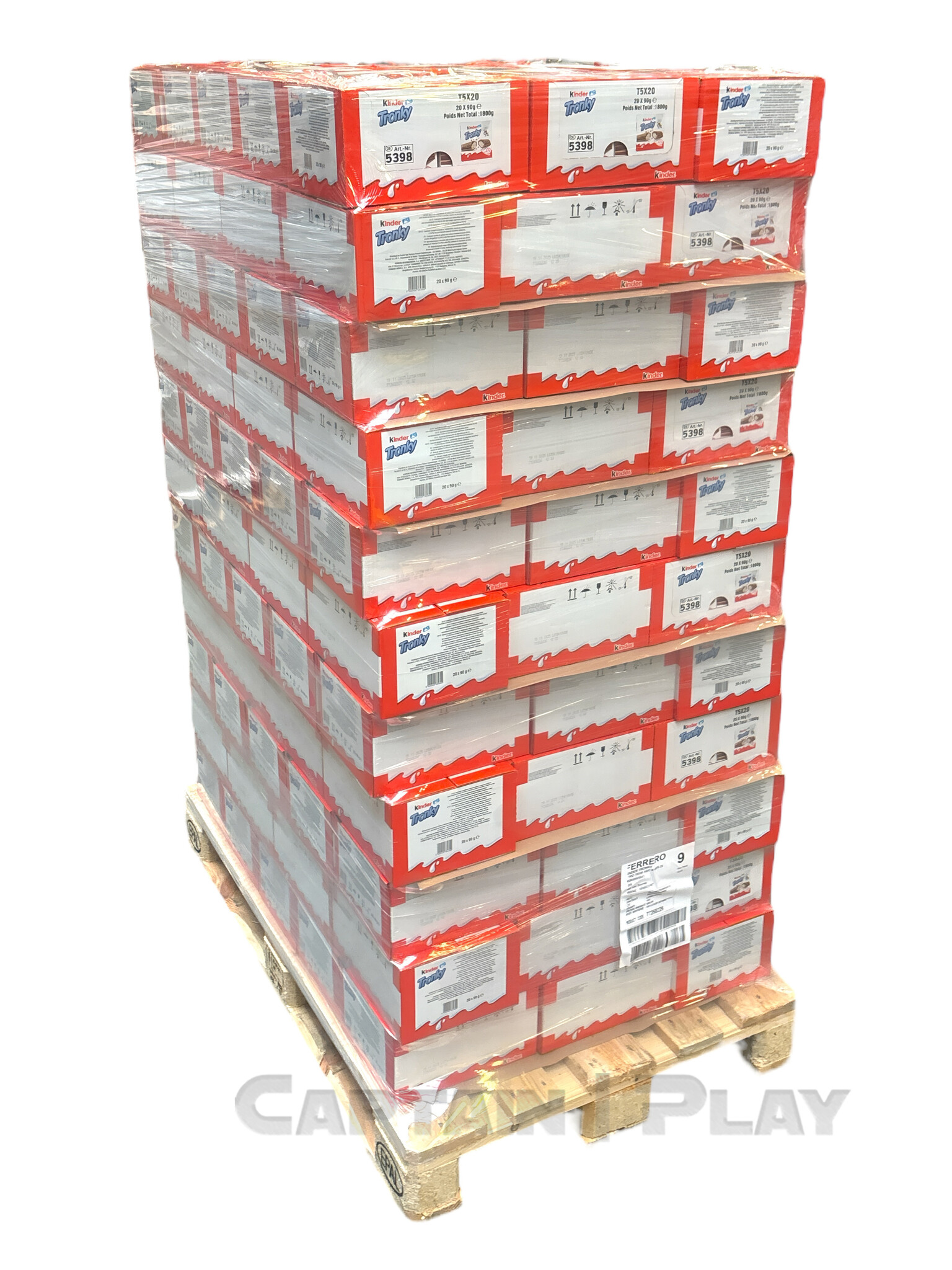Kinder Tronky 20 x 90g - EPAL mit 154 Umkartons (3080 x 90g)