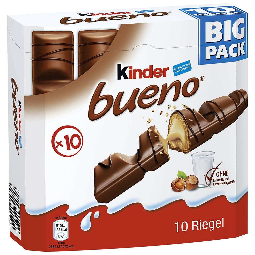 Kinder Bueno 14 x 215g - EPAL mit 56 Umkartons (784 x 215g)