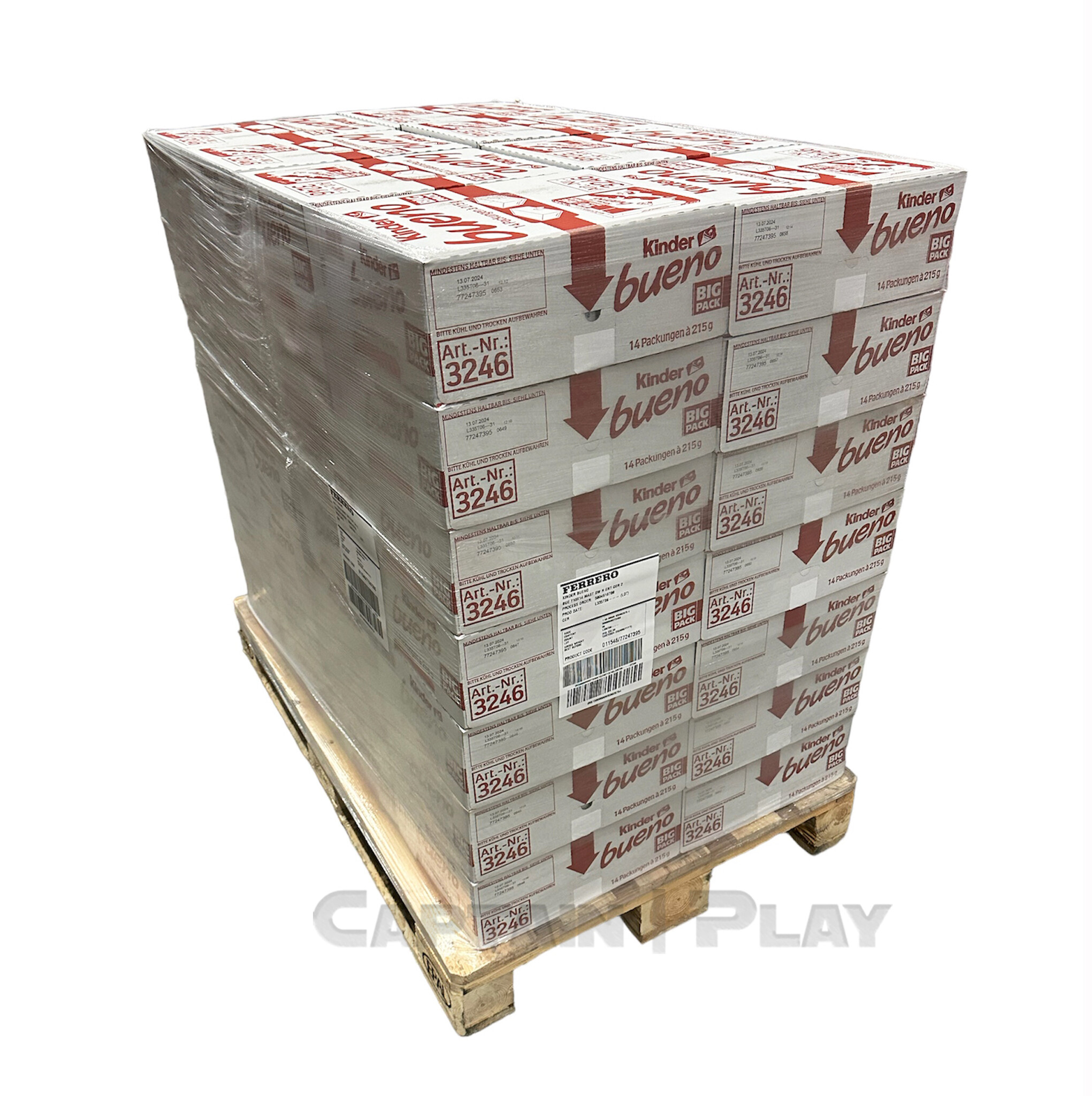 Kinder Bueno 14 x 215g - EPAL mit 56 Umkartons (784 x 215g)