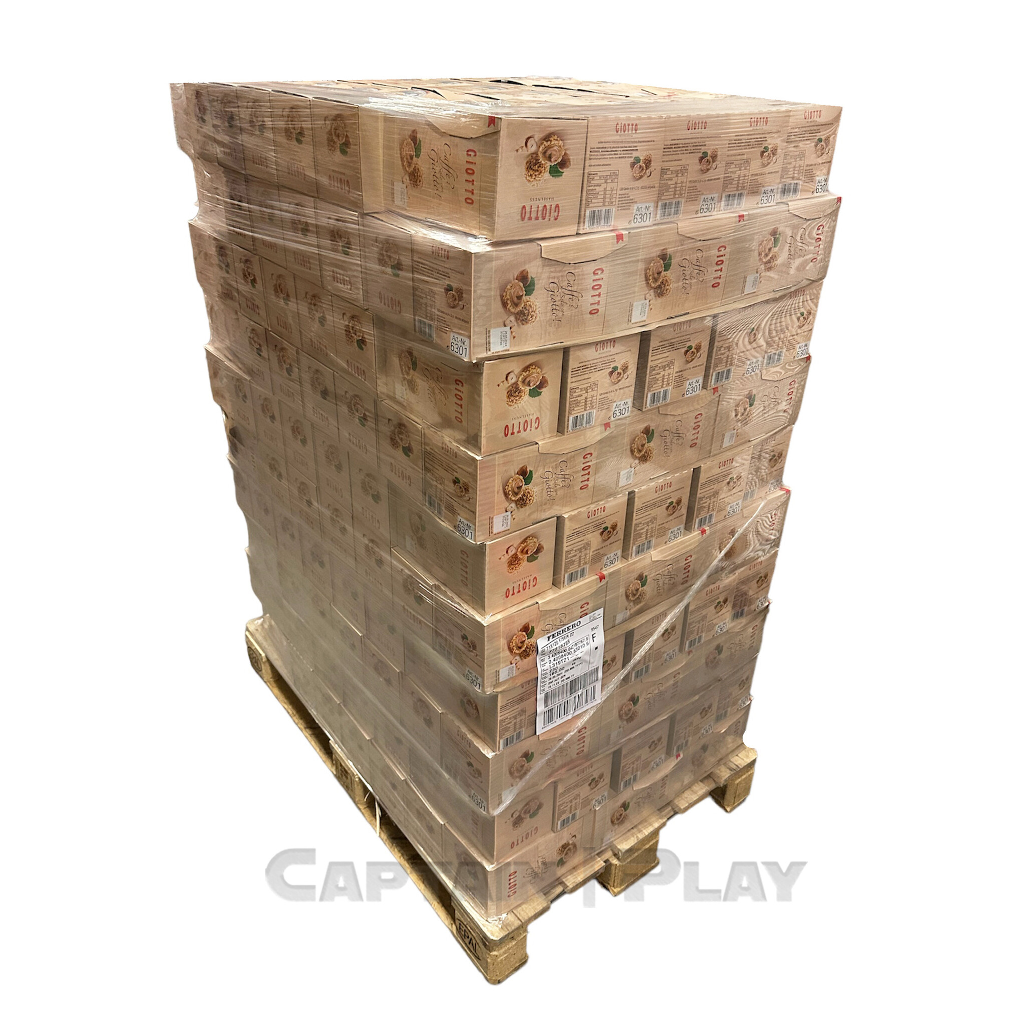 Giotto Haselnuss 120 x 4,3g Kugel - EPAL mit 230 Umkartons (27600 x 4,3g)