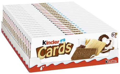 Kinder Cards 20 x 128g - EPAL mit 112 Umkartons (2240 x 128g)