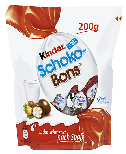 Kinder Schoko-Bons 18 x 200g - EPAL mit 56 Umkartons (1008 x 200g)