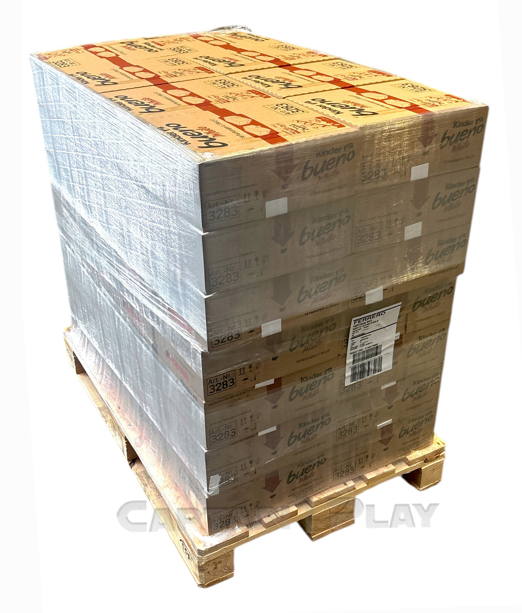 Kinder Bueno White 18 x 8er Pack  - EPAL mit 56 Umkartons (1008 x 156g)