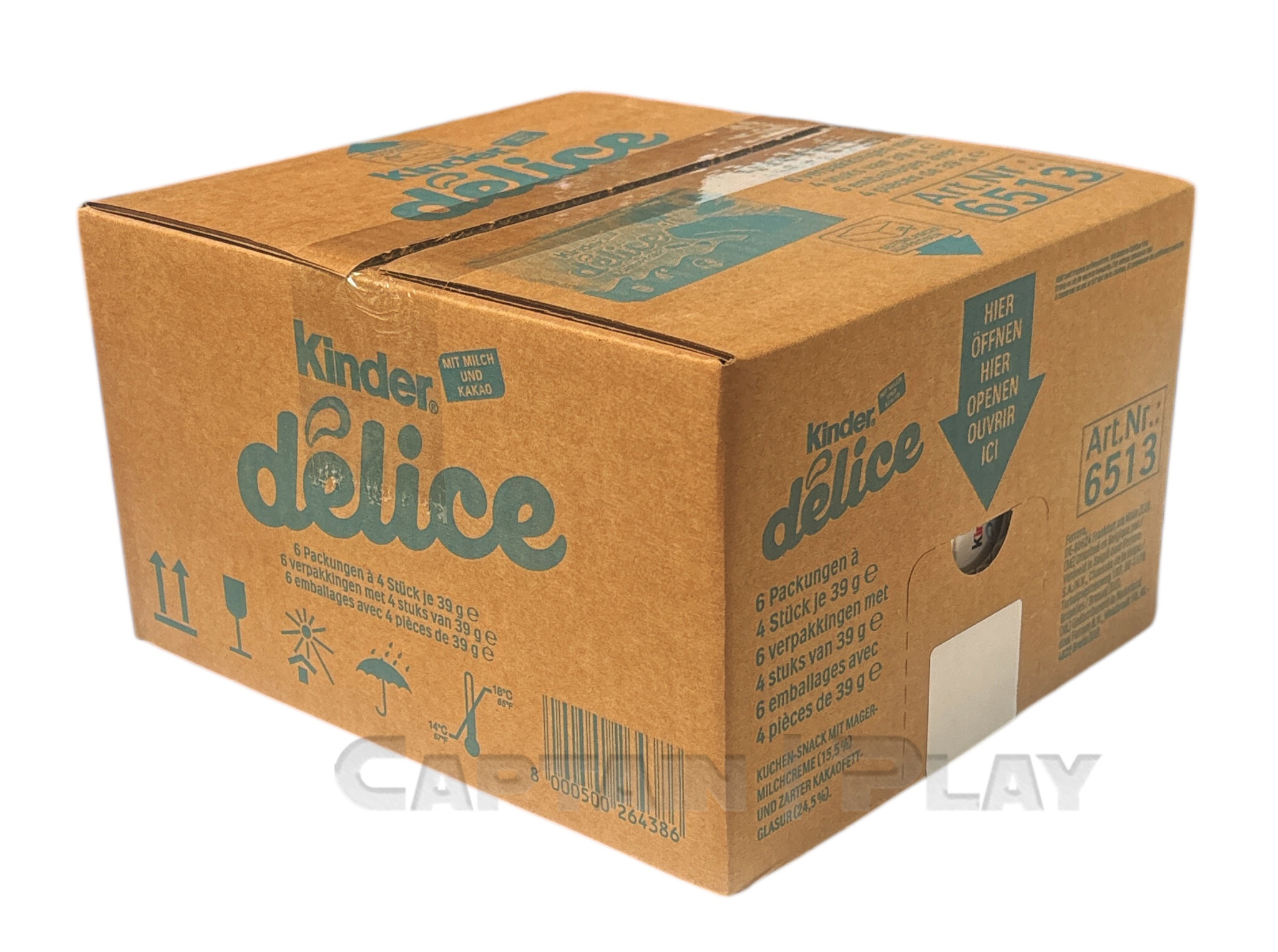 Kinder Delice 6 Packungen a 4 Stück je 39g