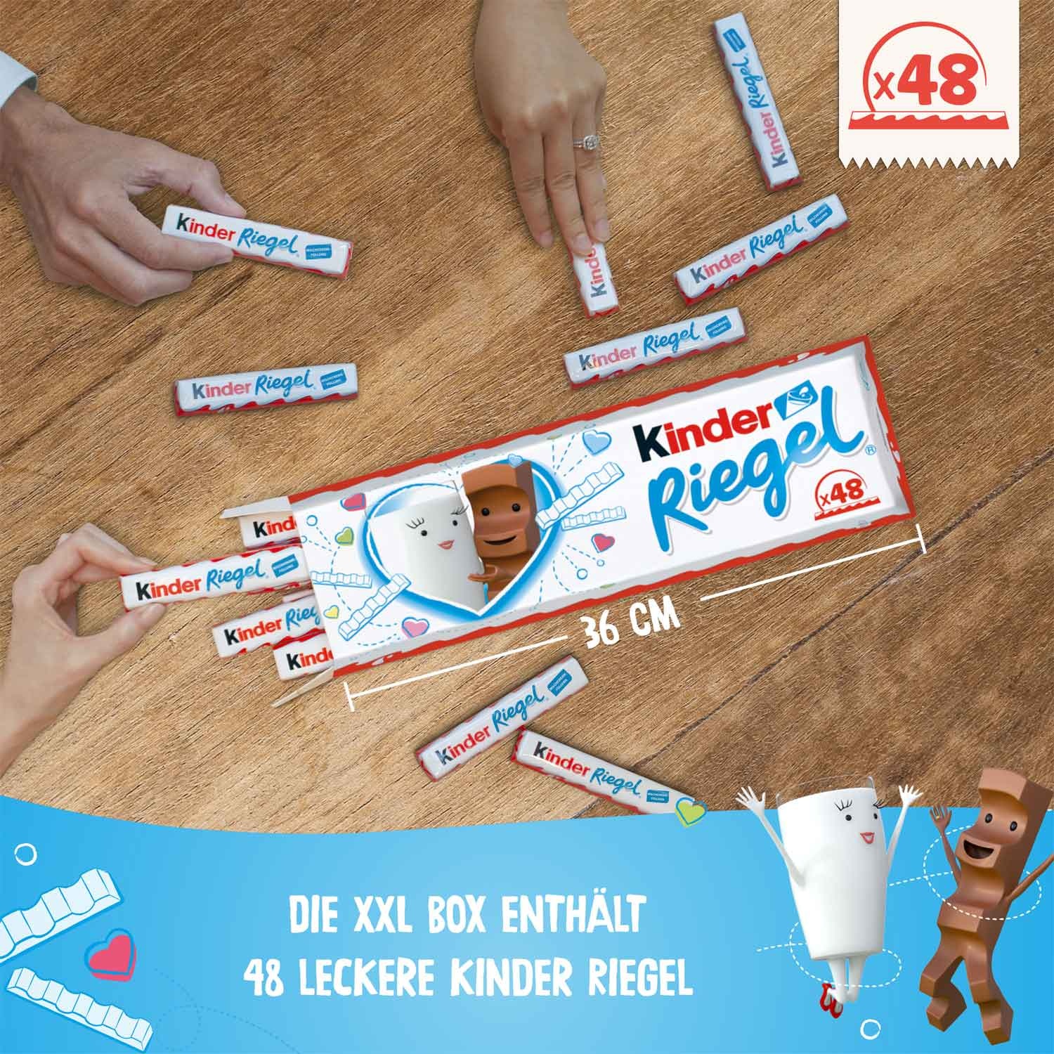 Kinder Riegel Mega-Riegel 48 x 21g