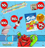 CAPTAIN PLAY Karneval Wurfmaterial, 4 kg Mix, 300 Teile Wurfmaterial Karneval in Einzelverpackung, Süßigkeiten Großpackung mit Resten von Halloween, Weihnachten und Ostern