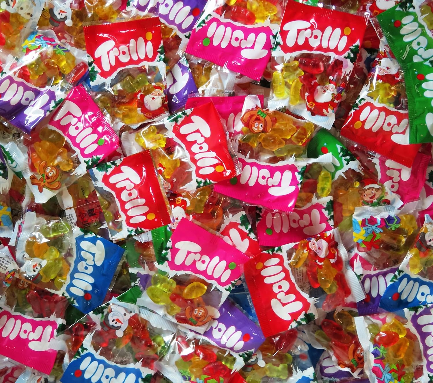 Trolli Wurfmaterial Karneval 5kg Karneval Süßigkeiten Mix Karton mit Trolli Fruchtgummi in Einzelverpackung, 1er Pack (1 x 5kg)