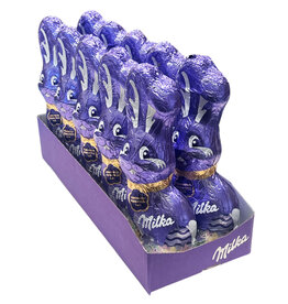 Milka Schmunzelhase Alpenmilch 10 x 175g I Osterschokolade Großpackung