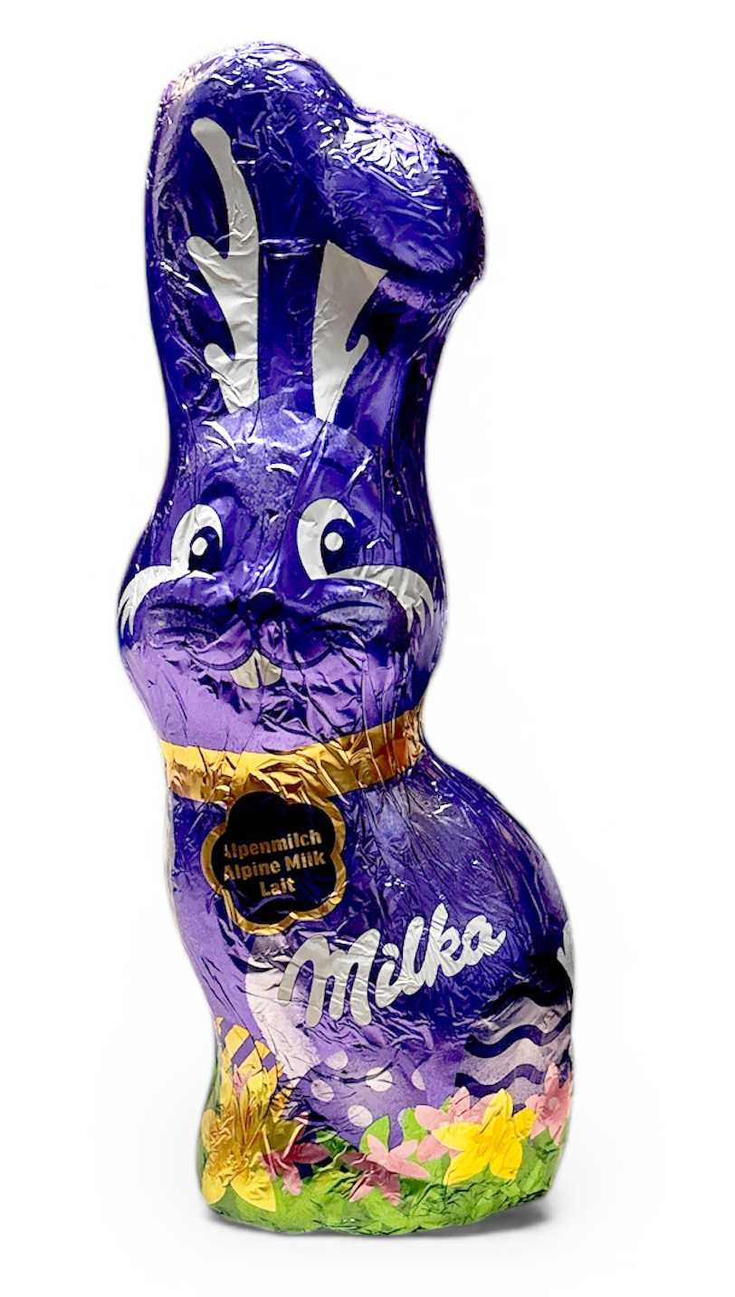 Milka Schmunzelhase Alpenmilch 10 x 175g I Osterschokolade Großpackung