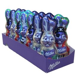Milka Schmunzelhase Alpenmilch  Design Edition 14 x 90g I Osterschokolade Großpackung