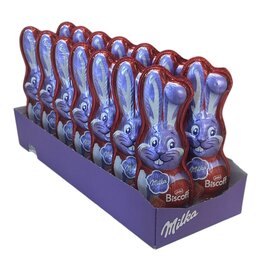 Milka Schmunzelhase  Biscoff 14 x 95g  I Osterschokolade Großpackung