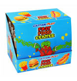 CAPTAIN PLAY Fast Food Center, 24 x XXL Lutscher mit 80g und 17cm Länge in Form von Burger, Pommes und Hot Dog
