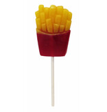 CAPTAIN PLAY Fast Food Center, 24 x XXL Lutscher mit 80g und 17cm Länge in Form von Burger, Pommes und Hot Dog