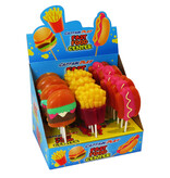 CAPTAIN PLAY Fast Food Center XXL Lutscher – Palette mit 40 Kartons à 3 Displays (insgesamt 120 Displays / 2.880 XXL Lutscher)