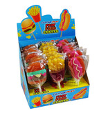 CAPTAIN PLAY Fast Food Center XXL Lutscher – Palette mit 40 Kartons à 3 Displays (insgesamt 120 Displays / 2.880 XXL Lutscher)