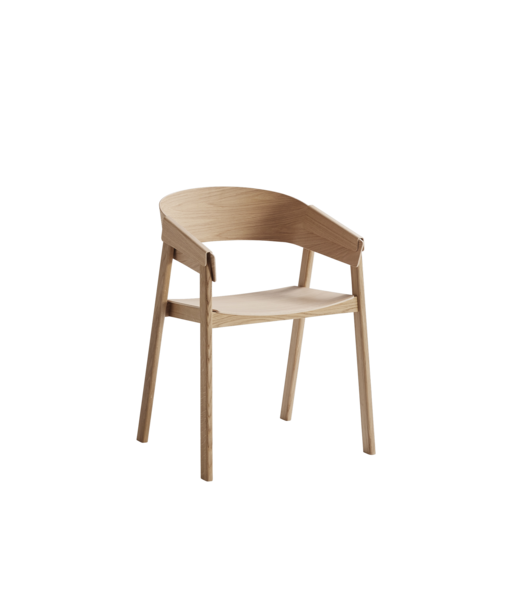 Muuto Cover armchair - Wooden seat