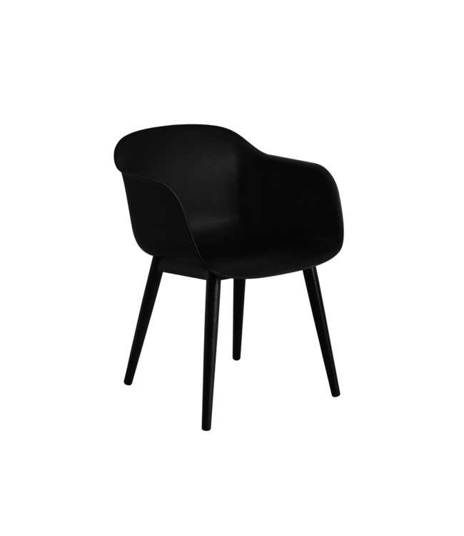 Fiber Armchair - Wood base