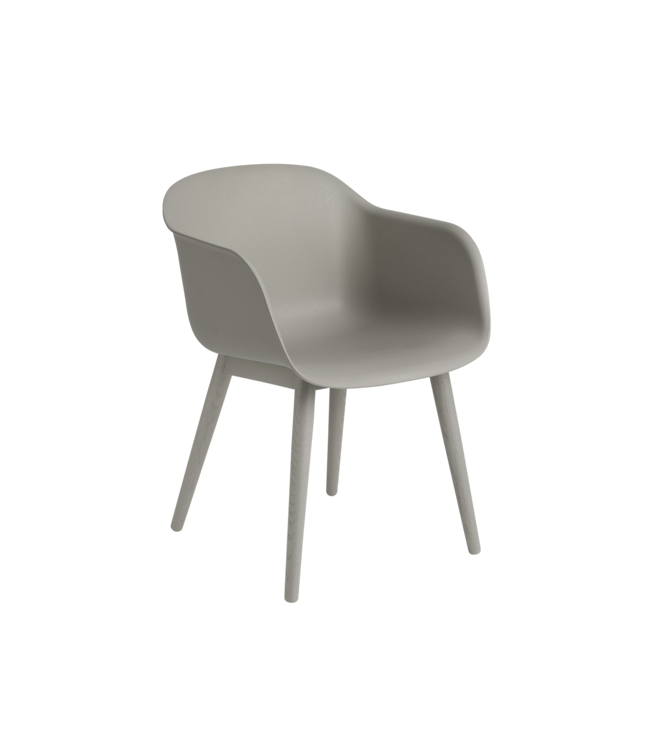 Fiber Armchair - Wood base