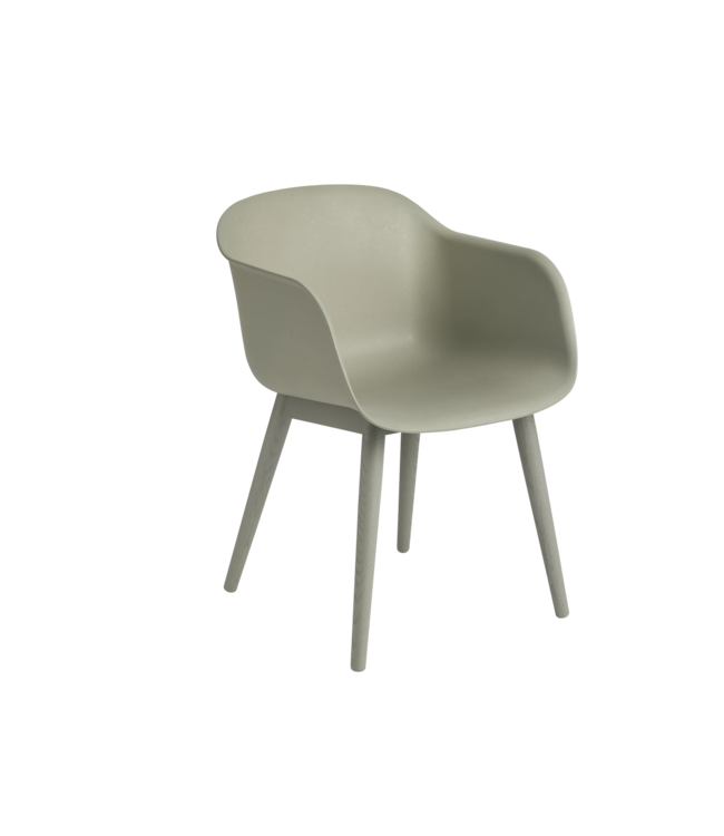 Fiber Armchair - Wood base