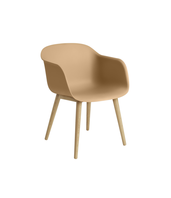Fiber Armchair - Wood base