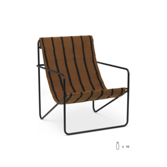 Ferm Living Desert Lounge Chair  - Zwart frame